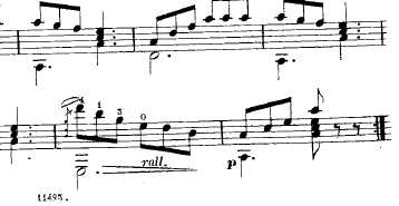 Estudio Nº 18 Op. 60 de Carcassi (fragmento)